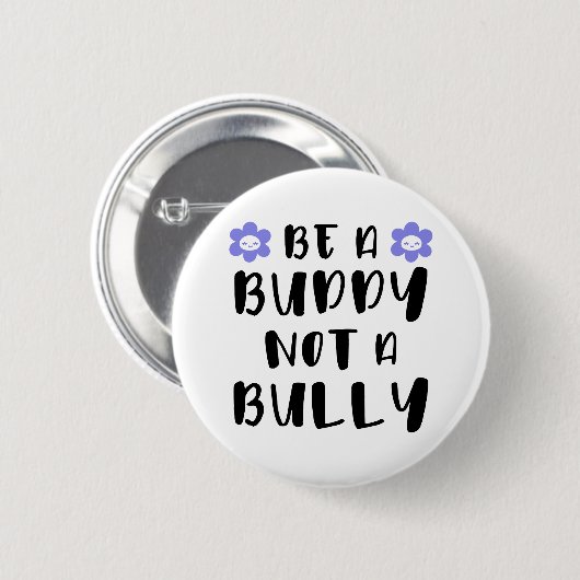 Badge Rond 5 Cm Soyez un ami Pas un tyran (Devant & derrière)