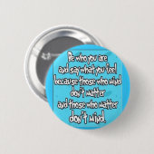 Badge Rond 5 Cm SOYEZ vous-même (Devant & derrière)