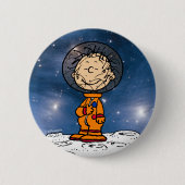 Badge Rond 5 Cm SPACE | Pigpen Astronaut (Devant)
