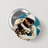 Badge Rond 5 Cm Spacewalk d'astronaute (Devant & derrière)