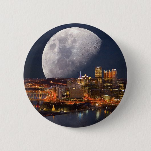 Badge Rond 5 Cm Spacey Pittsburgh (Devant)