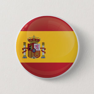 Badge Rond 5 Cm Spain  Round Icon Flag