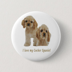 Badge Rond 5 Cm spaniers cocker