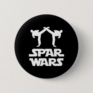Badge Rond 5 Cm Spar Wars Mixed martial art Karate Taekwondo Boxe