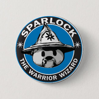 Badge Rond 5 Cm Sparlock le magicien de guerrier