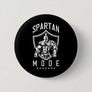 Badge Rond 5 Cm Spartan Workout Mode Fitness Gym Sparta Bodybuildi