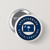 Badge Rond 5 Cm Spartanburg Caroline du Sud (Devant & derrière)