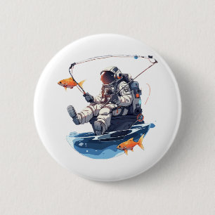 Badge Rond 5 Cm spationaute