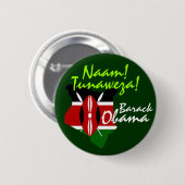 Badge Rond 5 Cm SPECIAL : Naam ! Tunaweza ! (Devant & derrière)