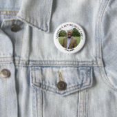 Badge Rond 5 Cm Special Photo Elegant Retirement Party (En situation)