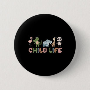 Badge Rond 5 Cm Spécialiste de la vie des enfants animaux mignons
