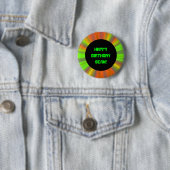 Badge Rond 5 Cm Spectacle de lumière personnalisé Fractal Art Anni (En situation)