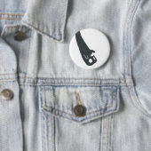 Badge Rond 5 Cm Spectre à l'envers (En situation)