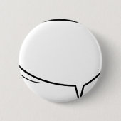 Badge Rond 5 Cm Speech Bubble - ajoutez votre propre texte ! (Devant)