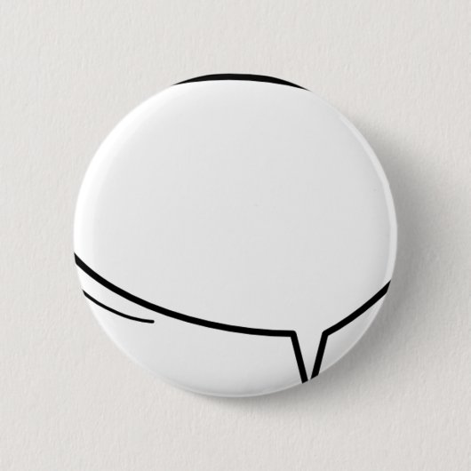 Badge Rond 5 Cm Speech Bubble - ajoutez votre propre texte ! (Devant)