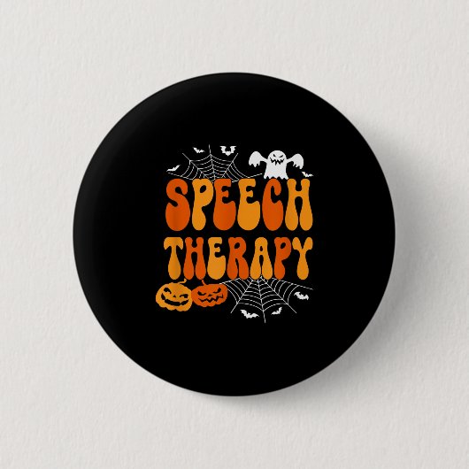 Badge Rond 5 Cm Speech Therapy Speech Therast Speech Pathology Hal (Devant)