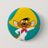 Badge Rond 5 Cm SPEEDY GONZALES™ Debout (Devant)