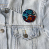 Badge Rond 5 Cm Sphère de sang d'Indiglo (En situation)