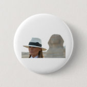 Badge Rond 5 Cm Sphinx d'atout de Melania (Devant)