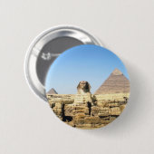 Badge Rond 5 Cm Sphinx et pyramide (Devant & derrière)