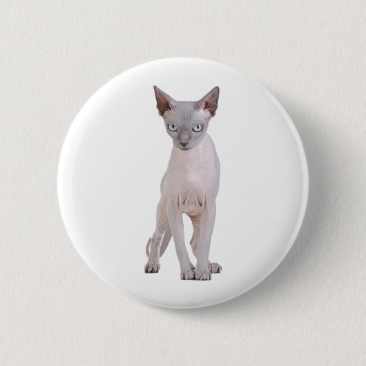 Badge Rond 5 Cm Sphynx (Devant)