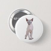 Badge Rond 5 Cm Sphynx (Devant & derrière)