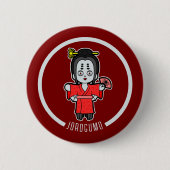 Badge Rond 5 Cm Spider Lady Jorogumo | Yokai japonais (Devant)