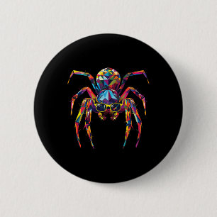Badge Rond 5 Cm Spider Papa Maman Cool Sungles - Spider