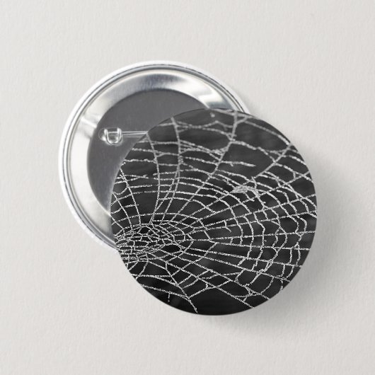Badge Rond 5 Cm Spider Web (Devant & derrière)
