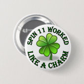 Badge Rond 5 Cm Spin11 a fonctionné le bouton (Devant & derrière)