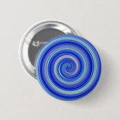 Badge Rond 5 Cm spirale bleue et bleu clair (Devant & derrière)