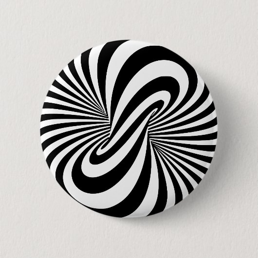 Badge Rond 5 Cm Spirale de l'illusion optique 3D (Devant)