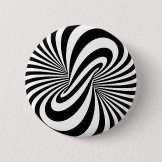 Badge Rond 5 Cm Spirale de l'illusion optique 3D