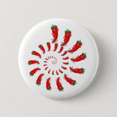 Badge Rond 5 Cm Spirale de Pepper Diva Rouge (Devant)