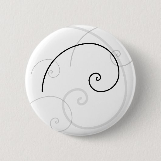 Badge Rond 5 Cm Spirale d'or (Devant)