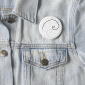 Badge Rond 5 Cm Spirale d'or (En situation)