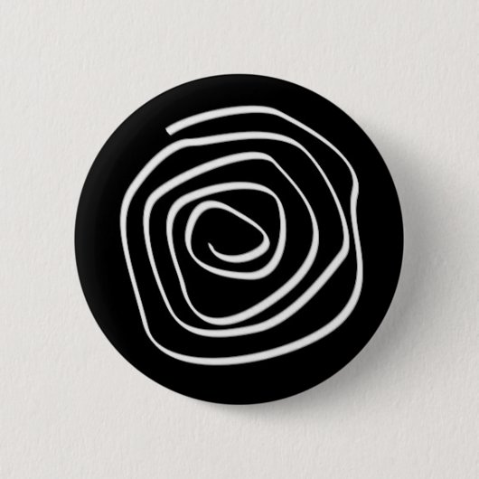 Badge Rond 5 Cm Spirale noire (Devant)