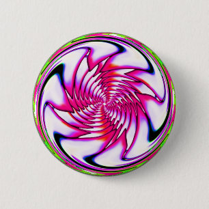 Badge Rond 5 Cm spirale rose