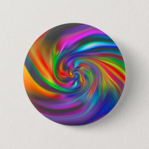 Badge Rond 5 Cm Spirales Arrière - plans Abstraites Soft II