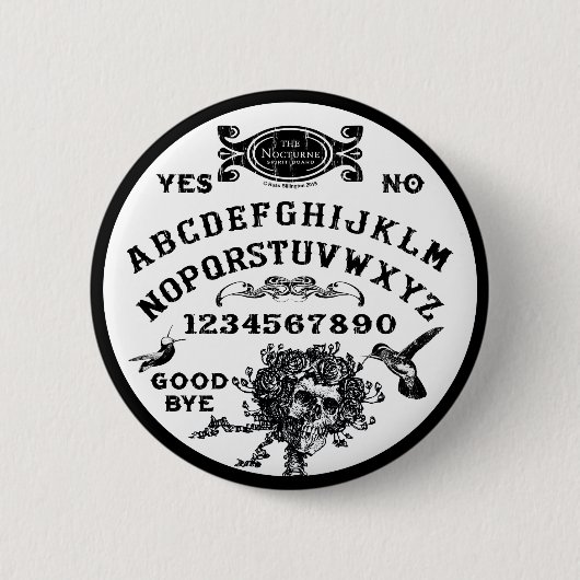 Badge Rond 5 Cm Spirit Board "La Nocturne" (Devant)