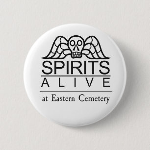 Badge Rond 5 Cm Spirits Alive logo sur un bouton