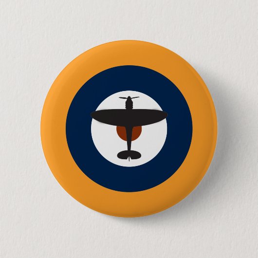 Badge Rond 5 Cm Spitfire iconique de Supermarine (Devant)
