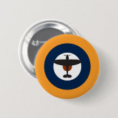 Badge Rond 5 Cm Spitfire iconique de Supermarine (Devant & derrière)