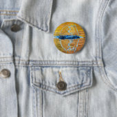 Badge Rond 5 Cm Splash le soir d'automne (En situation)