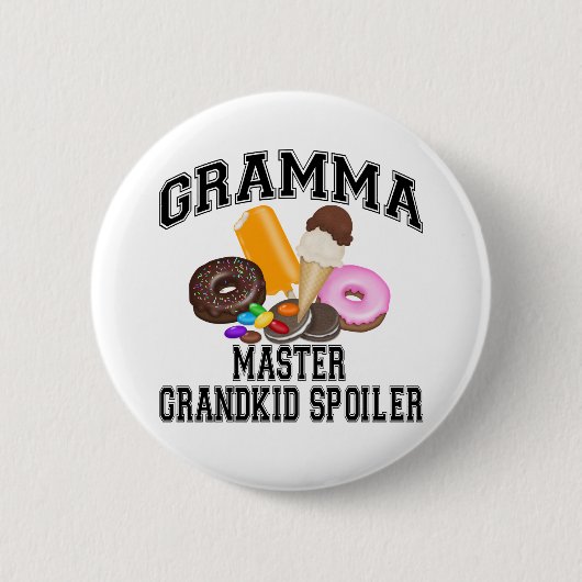 Badge Rond 5 Cm Spoiler Gramma de Grandkid (Devant)