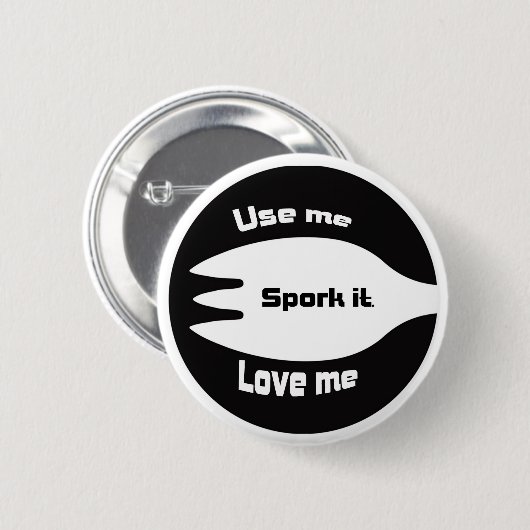 Badge Rond 5 Cm Spork il (Devant & derrière)