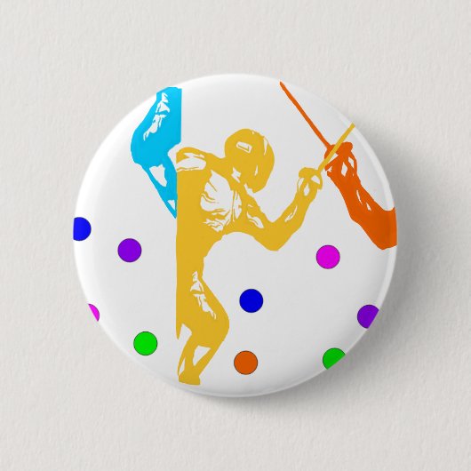 Badge Rond 5 Cm Sport de clôture (Devant)
