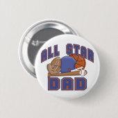 Badge Rond 5 Cm SPORTS de papa d'All Star (Devant & derrière)