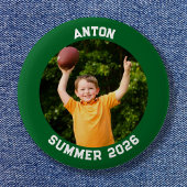 Badge Rond 5 Cm Sports Photo Forêt verte