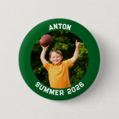 Badge Rond 5 Cm Sports Photo Forêt verte (Devant)